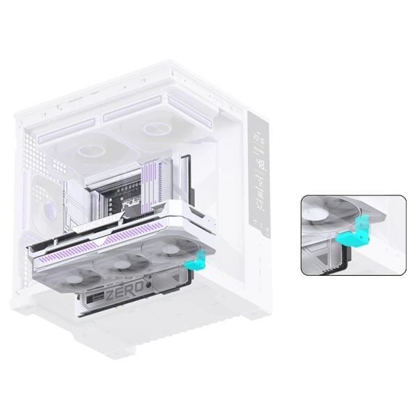 Vỏ case máy tính Jonsbo D34 - WHITE | Mini ITX, Matx, Màu Trắng
