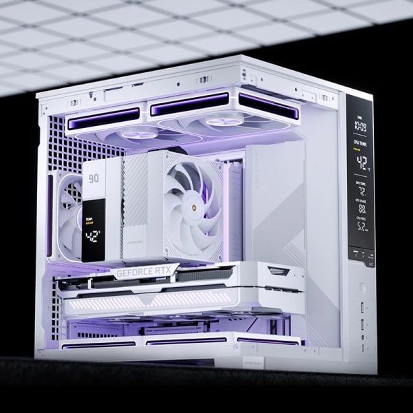 Vỏ case máy tính Jonsbo D34 - WHITE | Mini ITX, Matx, Màu Trắng