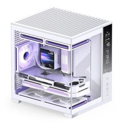 Vỏ case máy tính Jonsbo D34 - WHITE | Mini ITX, Matx, Màu Trắng