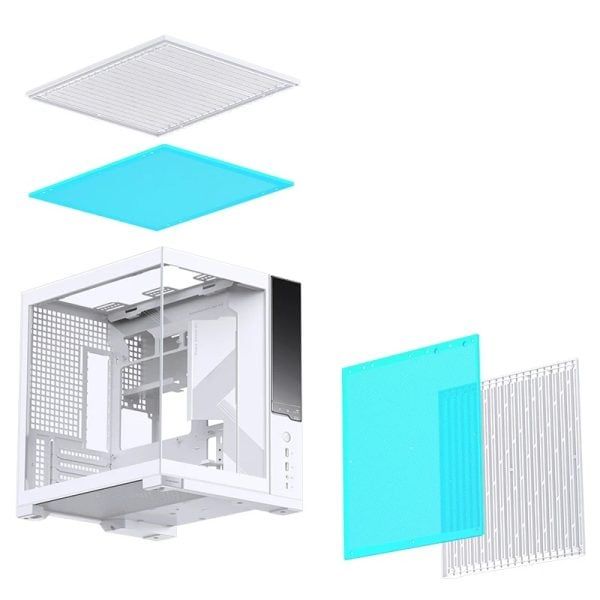 Vỏ case máy tính Jonsbo D34 - WHITE | Mini ITX, Matx, Màu Trắng