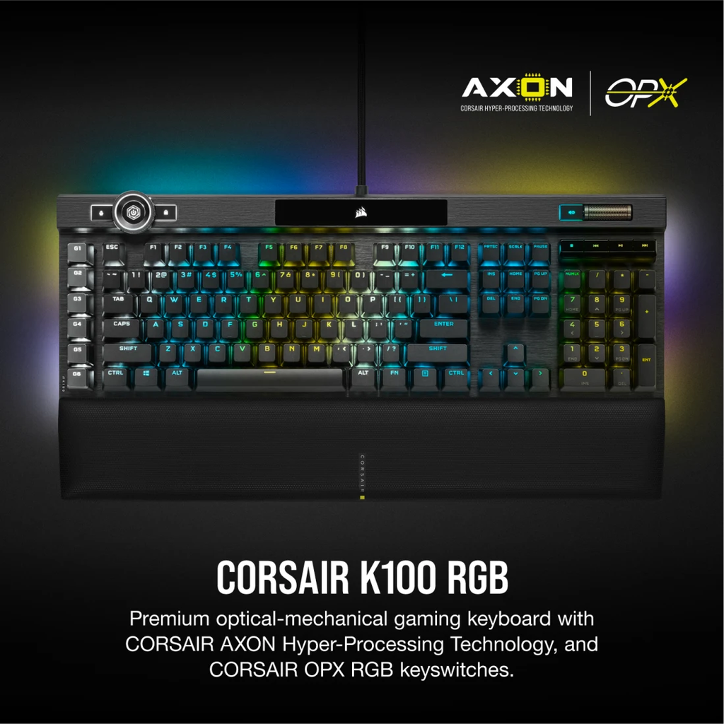 Bàn phím Corsair K100 OPX RF RGB - BLACK