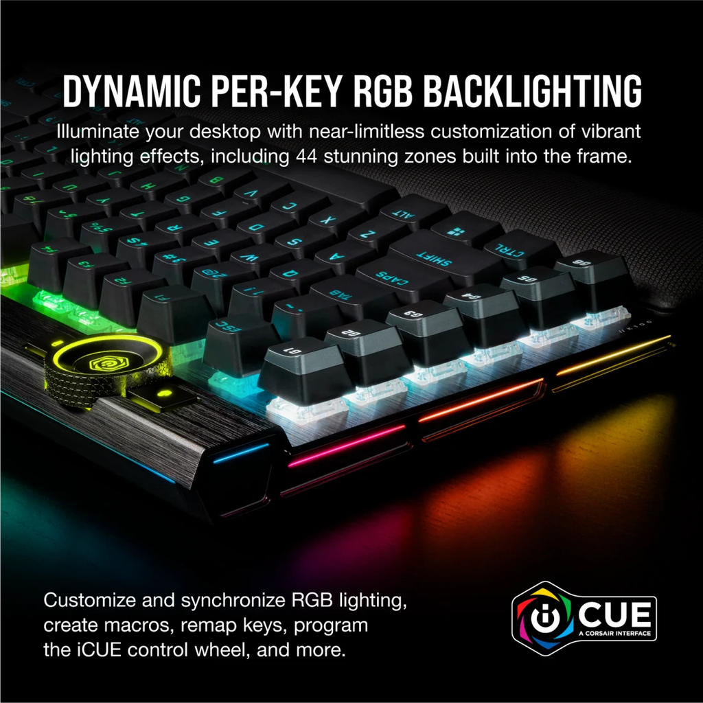 Bàn phím Corsair K100 OPX RF RGB - BLACK