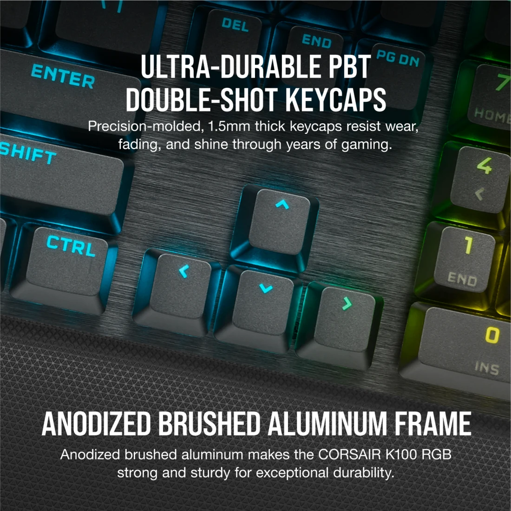 Bàn phím Corsair K100 OPX RF RGB - BLACK