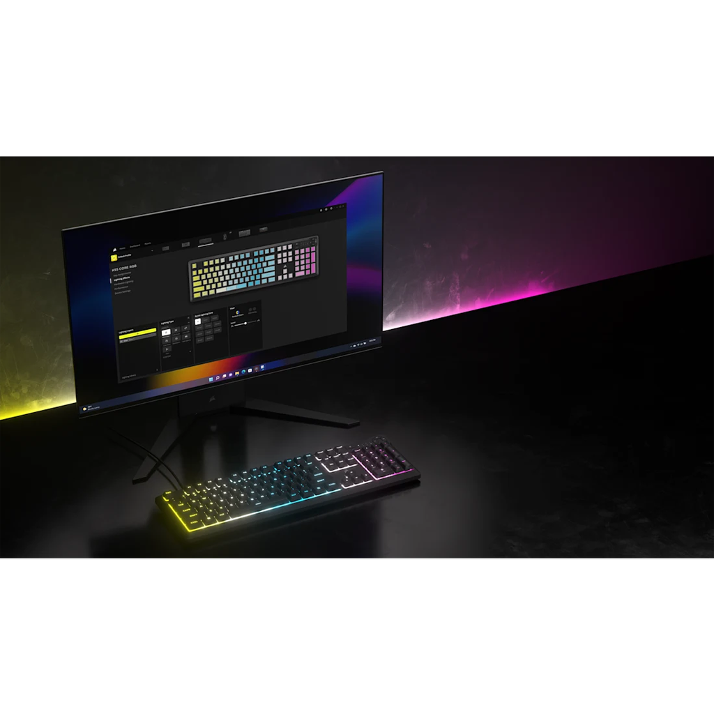 Bàn phím Corsair K55 CORE RGB - BLACK