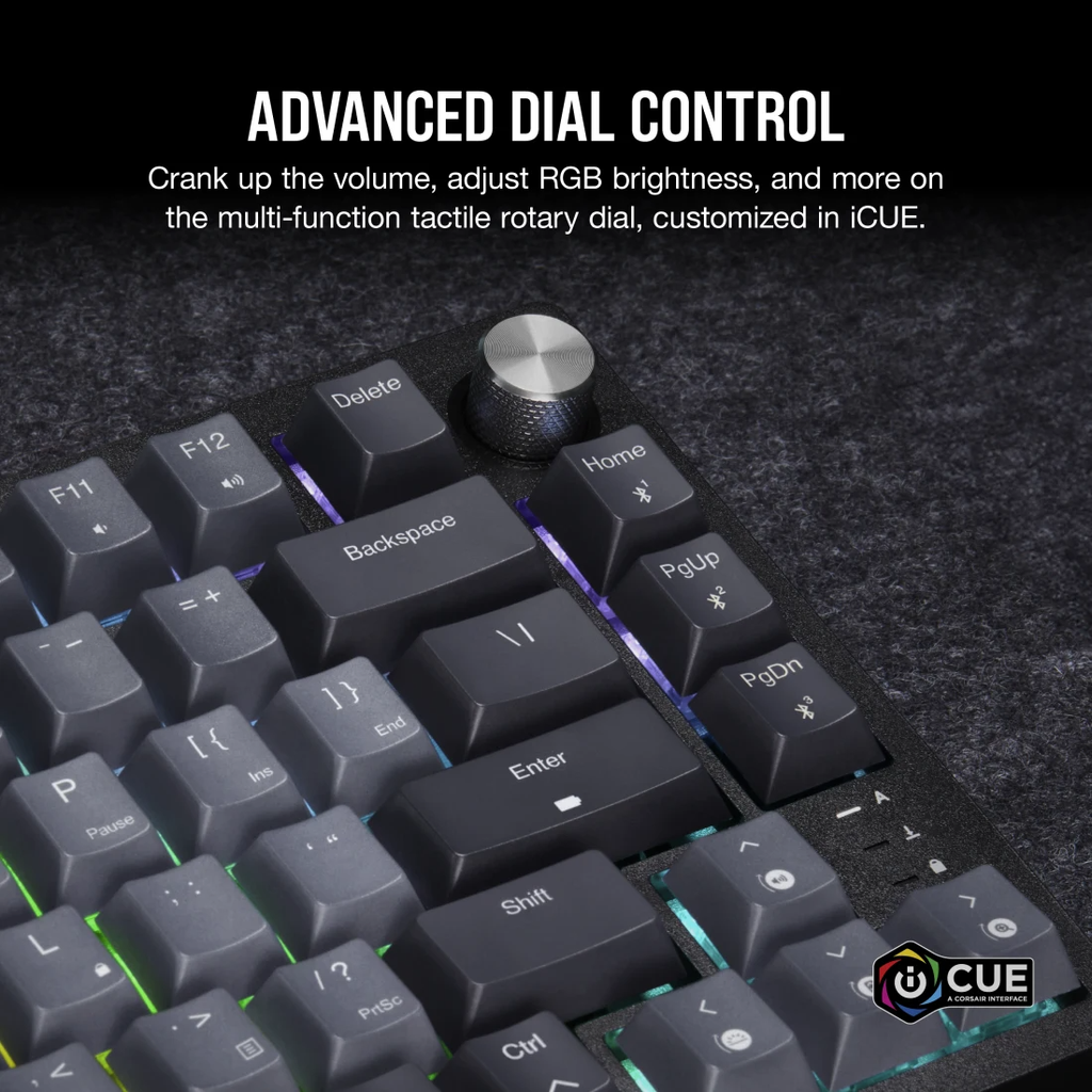 Bàn phím không dây Corsair K65 CSR RED-BLK-RGB-GREY