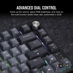 Bàn phím không dây Corsair K65 CSR RED-BLK-RGB-GREY