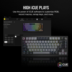 Bàn phím không dây Corsair K65 CSR RED-BLK-RGB-GREY
