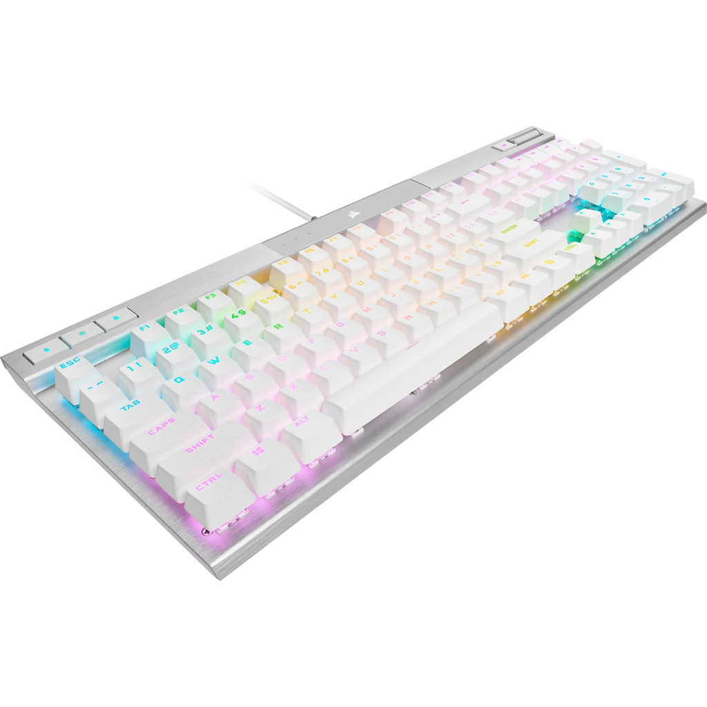 Bàn phím Corsair K70 PRO-OPX Silver RGB - WHITE