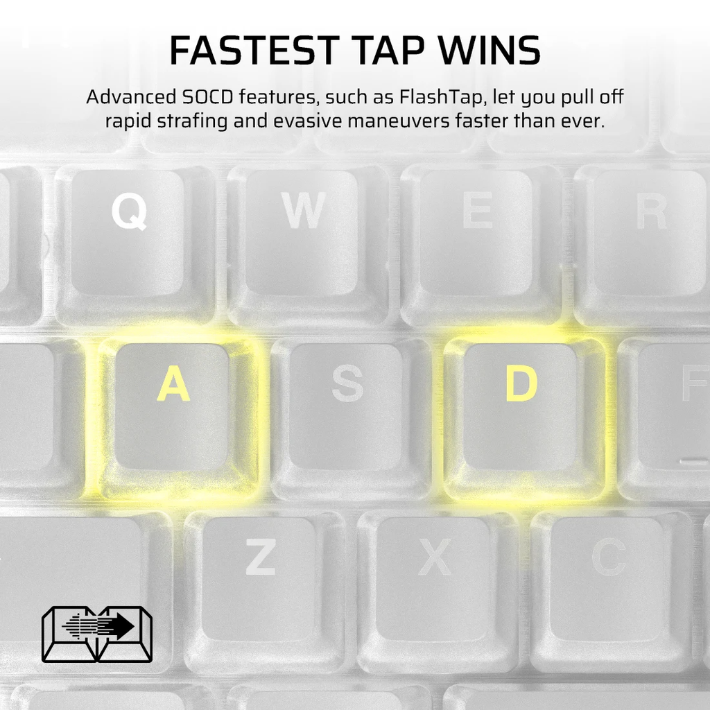 Bàn phím Corsair K70 PRO TKL-MGX-BLK RGB - WHITE