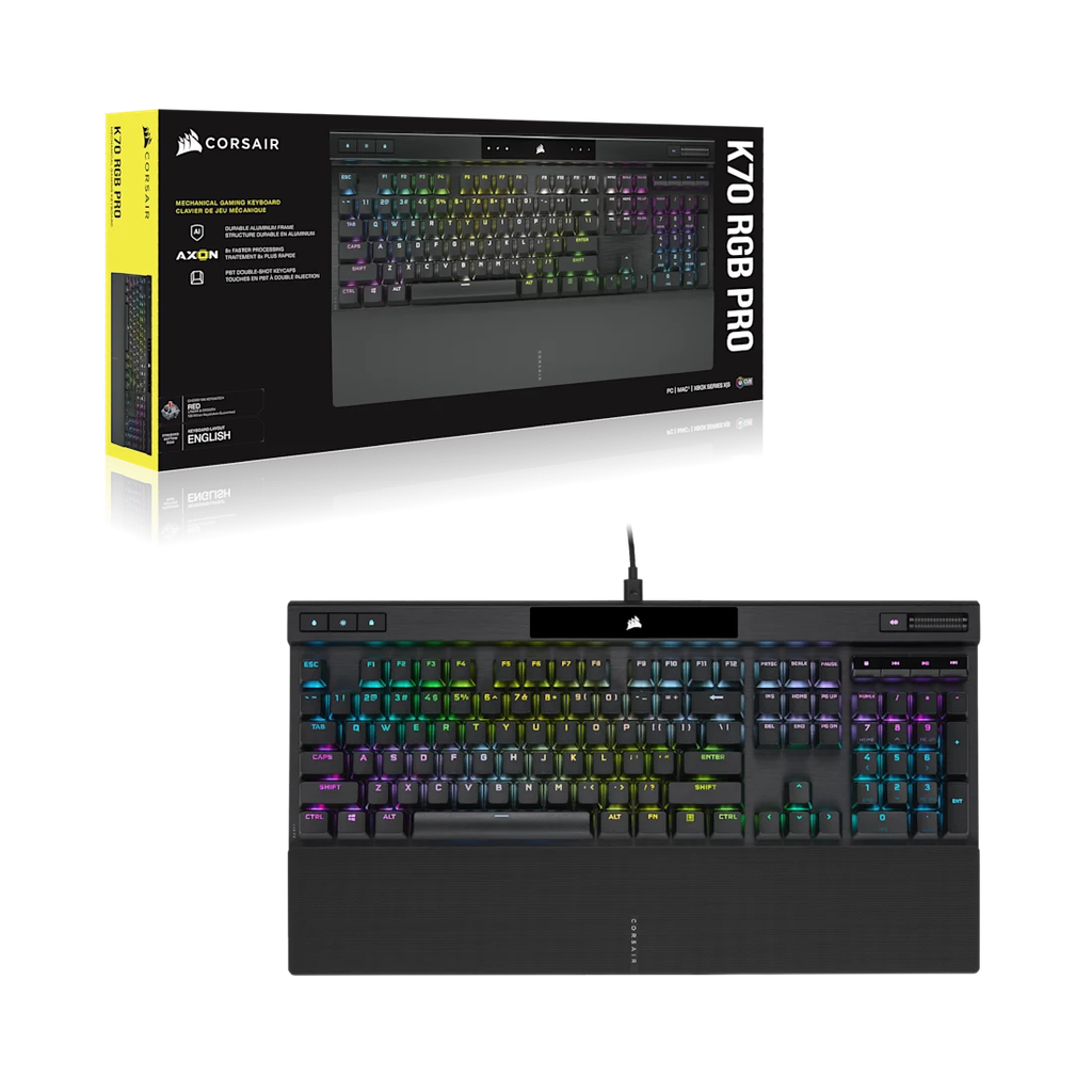 Bàn phím Corsair K70 PRO MX Brown-RGB - BLACK