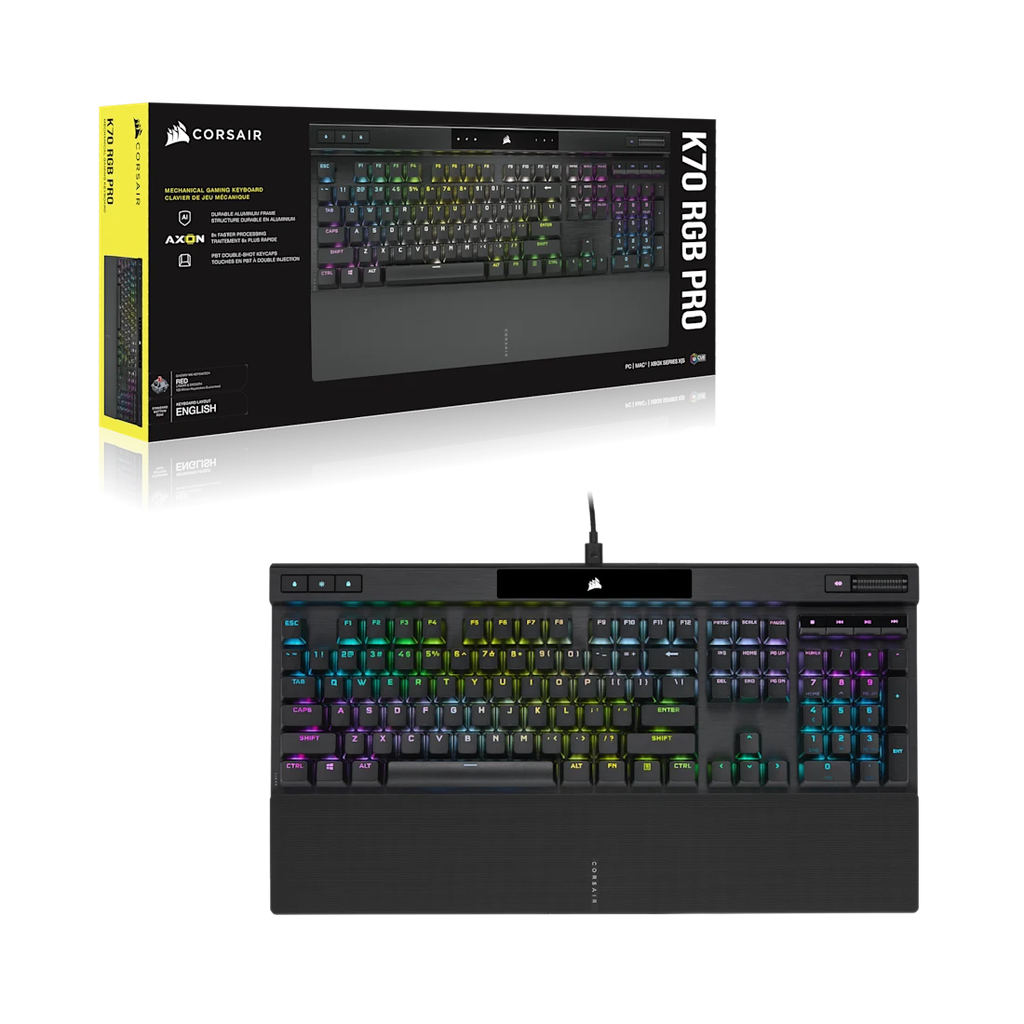 Bàn phím Corsair K70 PRO MX SPEED-RGB - BLACK