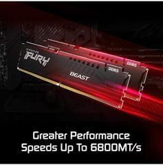 Bộ nhớ Ram PC RAM Kingston FURY Beast 32GB (1x32GB) DDR5 6000Mhz | KF560C36BBE2-32 (AMD EXPO+INTEL XMP)