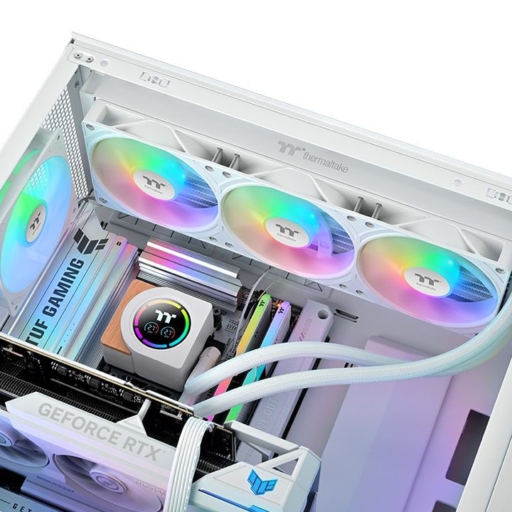 TẢN NHIỆT NƯỚC AIO THERMALTAKE LB360-S ARGB - WHITE (Màn hình nhiệt độ)
