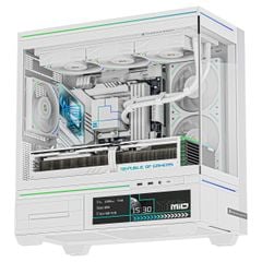 Vỏ Case Máy Tính THERMALRIGHT M10 Vision - WHITE (Có Màn Hình 9.2 inch)
