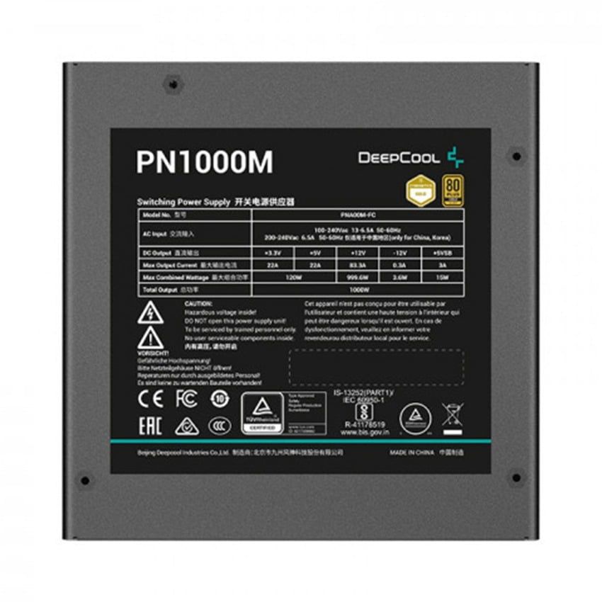 Nguồn máy tính Deepcool Gamer Storm PN1000M 1000W 80 Plus Gold