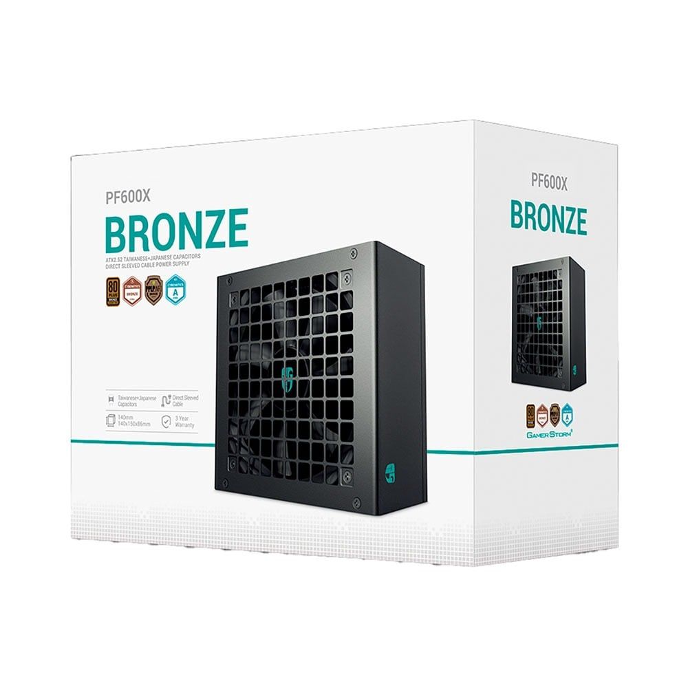 Nguồn máy tính Deepcool PF600X 600W 80 Plus BRONZE