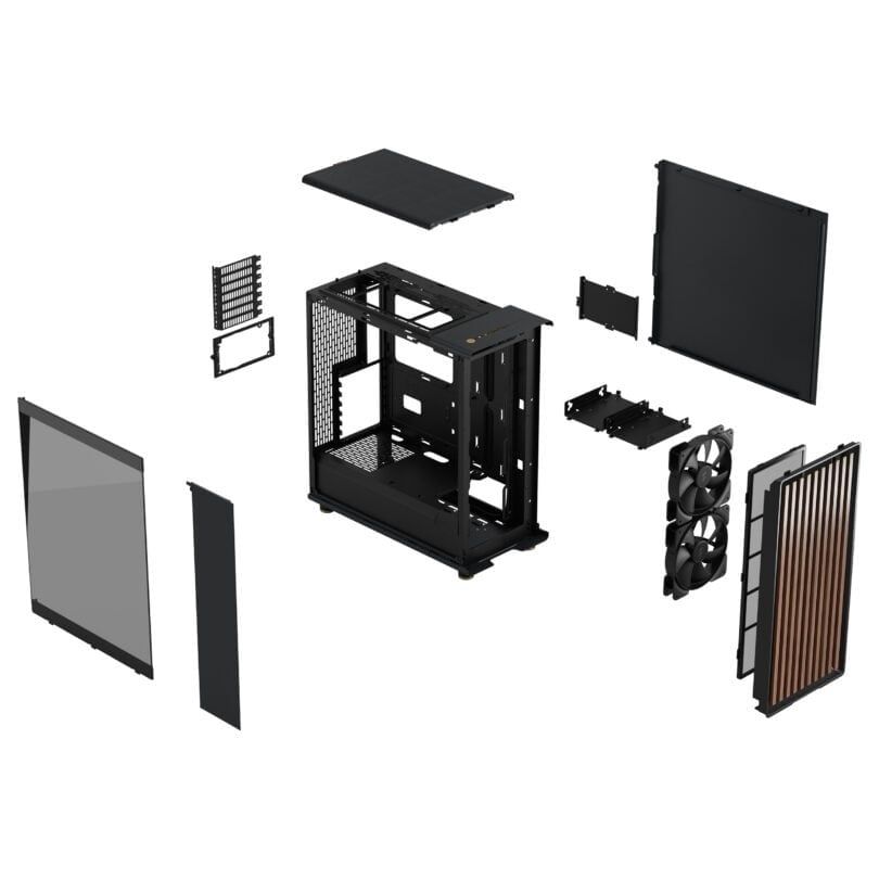 Vỏ Case Fractal Design North Charcoal Black TG Dark
