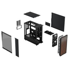 Vỏ Case Fractal Design North Charcoal Black TG Dark