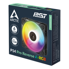 QUẠT TẢN NHIỆT ARCTIC P14 Pro Reverse A-RGB - BLACK ( CÁNH NGƯỢC)