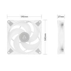 Quạt Fan case Arctic P14 PWM PST ARGB - WHITE (14cm)