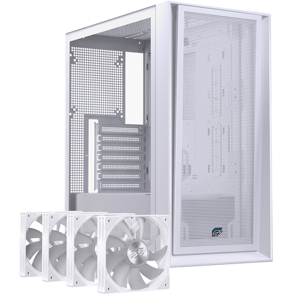 Vỏ Case Máy Tính EINAREX P600 RGB - WHITE