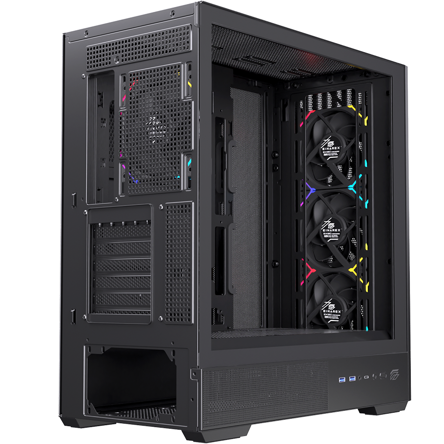 Vỏ Case Máy Tính EINAREX P800 RGB - BLACK