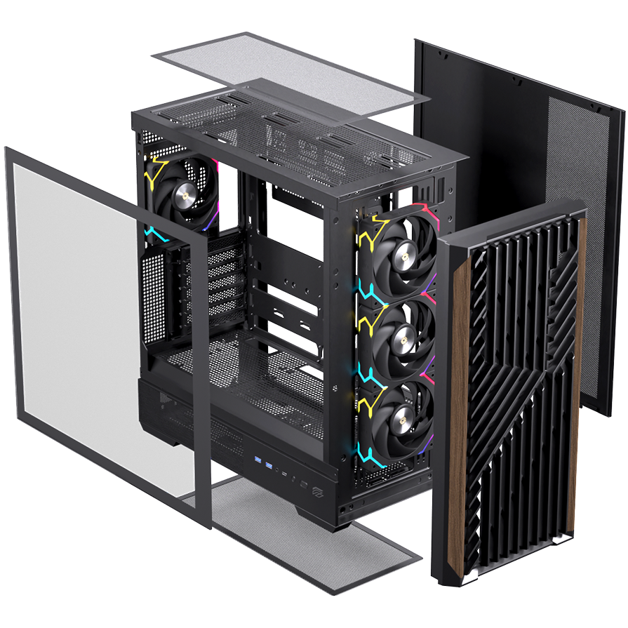 Vỏ Case Máy Tính EINAREX P800 RGB - BLACK