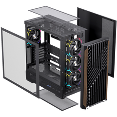 Vỏ Case Máy Tính EINAREX P800 RGB - BLACK