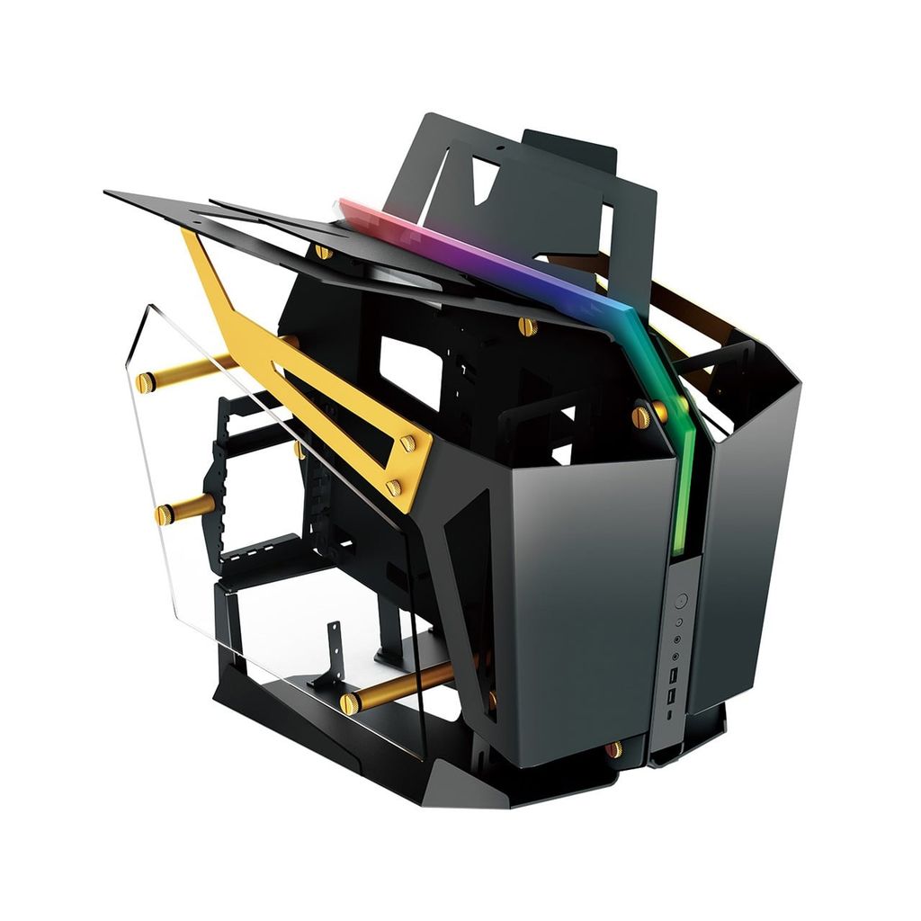 Vỏ Case Máy Tính FSP CMT710 T-WINGS - BLACK & GOLD