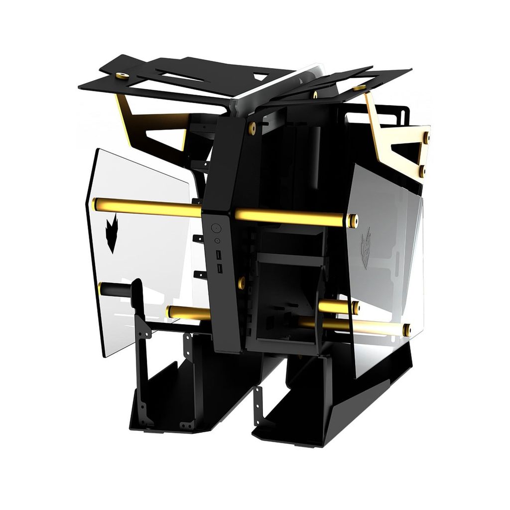 Vỏ Case Máy Tính FSP CMT710 T-WINGS - BLACK & GOLD