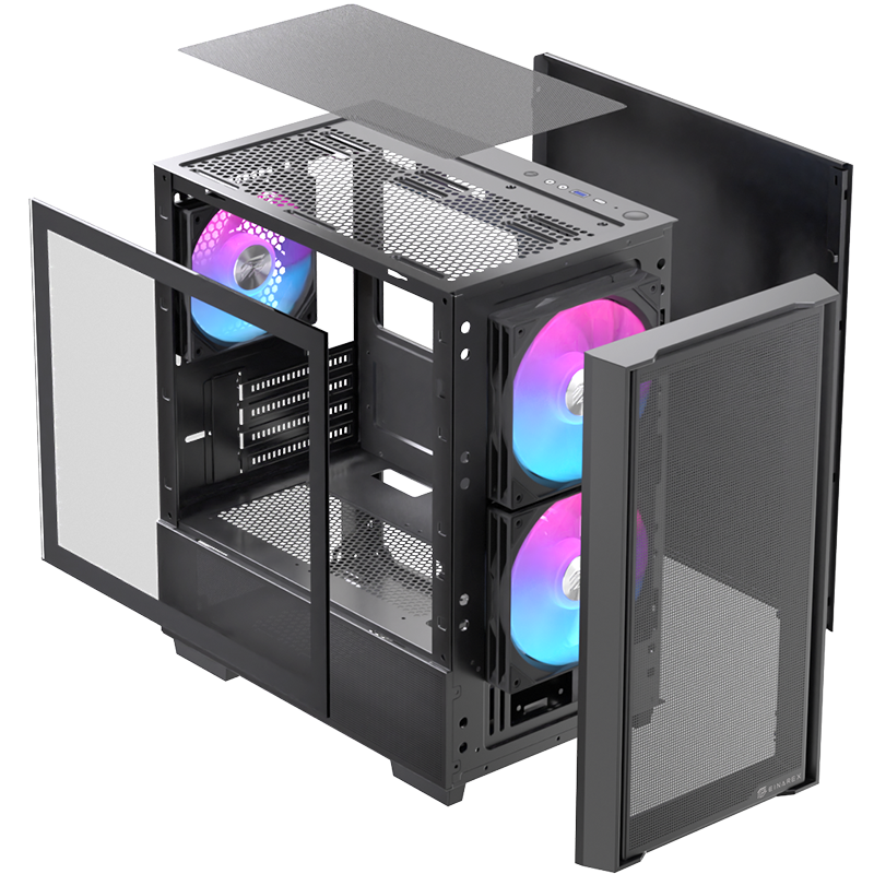 Vỏ Case Máy Tính EINAREX PM150 RGB - BLACK