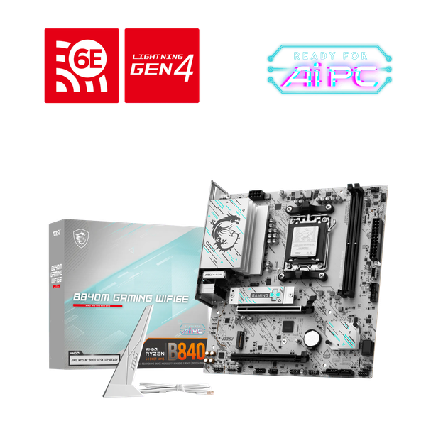 BO MẠCH CHỦ MAINBOARD MSI B840M GAMING PLUS WF6E