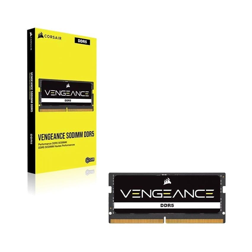 Bộ nhớ RAM LAPTOP Corsair DDR5 5200MHz 16GB 1x16GB SODIMM Black PCB 1.1V - BLACK