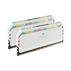 Bộ nhớ RAM PC Corsair DDR5 5600MHz 64GB 2x32GB DIMM DOMINATOR PLATINUM RGB Whiter Heatspreader RGB LED C40 1.25V - WHITE