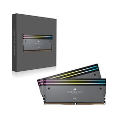 Bộ nhớ RAM PC Corsair DDR5 6000MT/s 64GB 2x32GB DIMM XMP 3.0 DOMINATOR TITANIUM Grey Heatspreader for AMD RGB LED 1.4V - GREY
