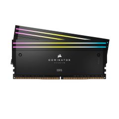 Bộ nhớ RAM PC Corsair DDR5 6000MT/s 64GB 2x32GB DIMM XMP 3.0 DOMINATOR TITANIUM Black Heatspreader RGB LED 1.4V - BLACK