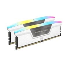 Bộ nhớ RAM PC Corsair DDR5 6000MHz 32GB 2x16GB DIMM VENGEANCE RGB Black Heatspreader RGB LED 1.25V - WHITE