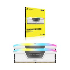 Bộ nhớ RAM PC Corsair DDR5 6000MHz 32GB 2x16GB DIMM VENGEANCE RGB White Heatspreader RGB LED - WHITE