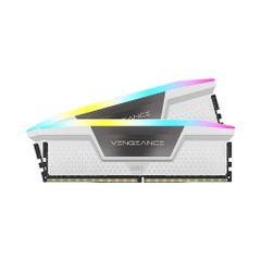 Bộ nhớ RAM PC Corsair DDR5 5600MHz 64GB 2x32GB DIMM VENGEANCE RGB White Heatspreader RGB LED 1.25V - WHITE