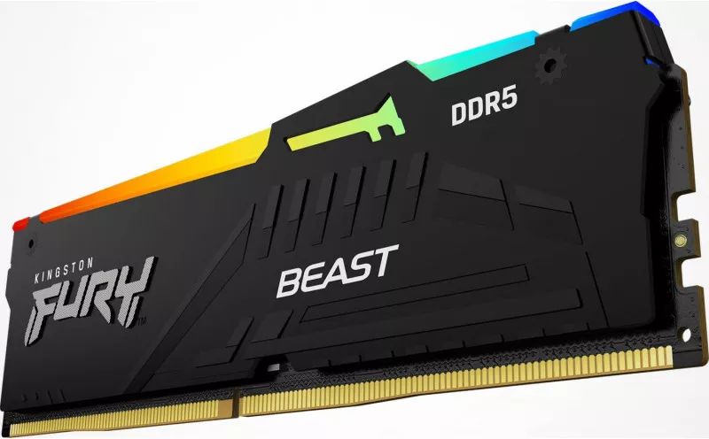 RAM Kingston FURY Beast RGB 64GB (2x32GB) DDR5 5600Mhz (KF556C40BBAK2-64)