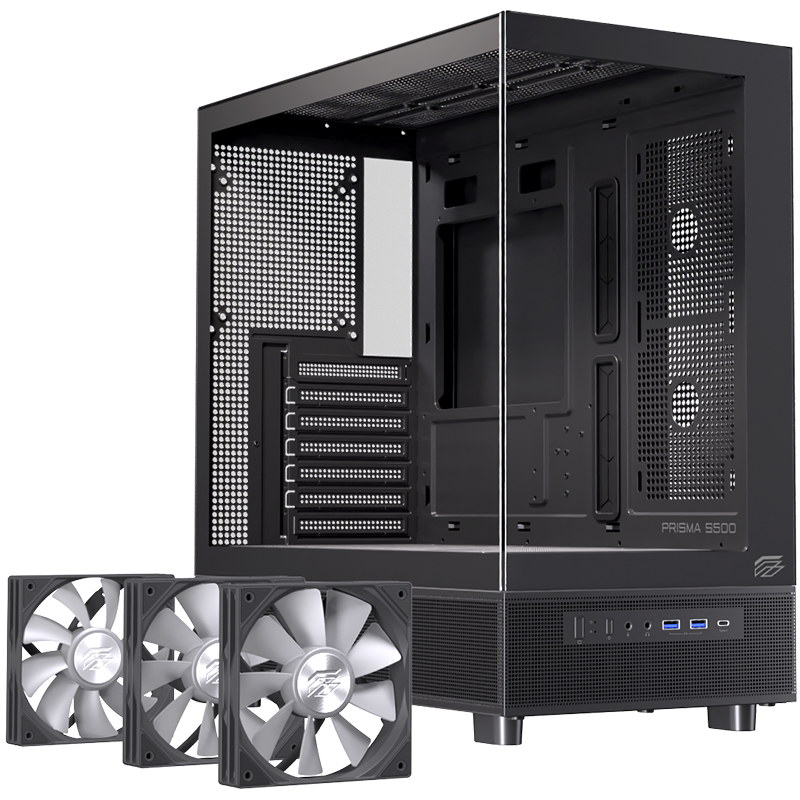 Vỏ Case Máy Tính EINAREX S500 RGB - BLACK