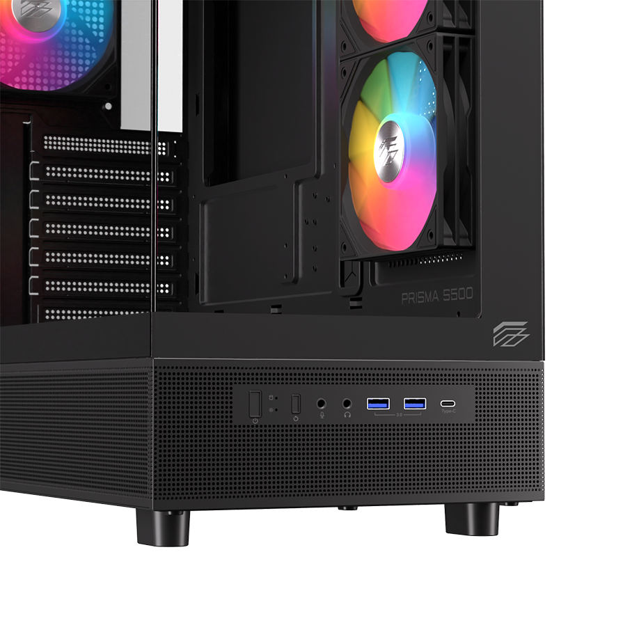 Vỏ Case Máy Tính EINAREX S500 RGB - BLACK