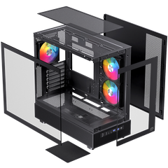Vỏ Case Máy Tính EINAREX S500 RGB - BLACK