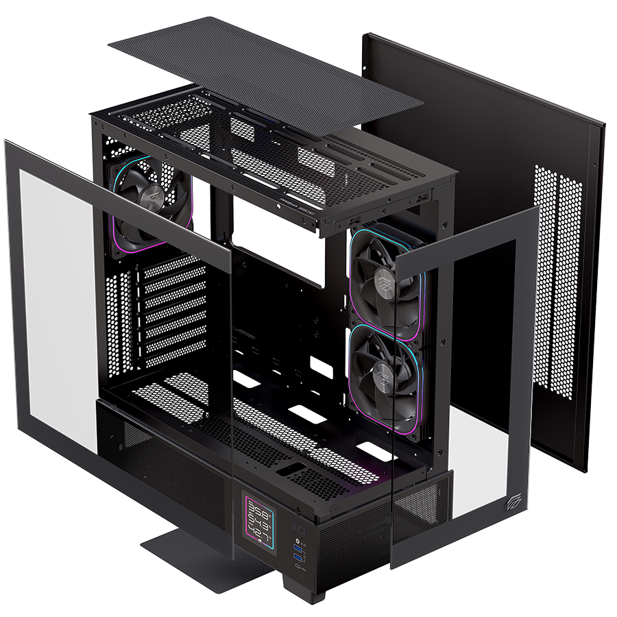 Vỏ Case EINAREX PRISMA S501D RGB - BLACK
