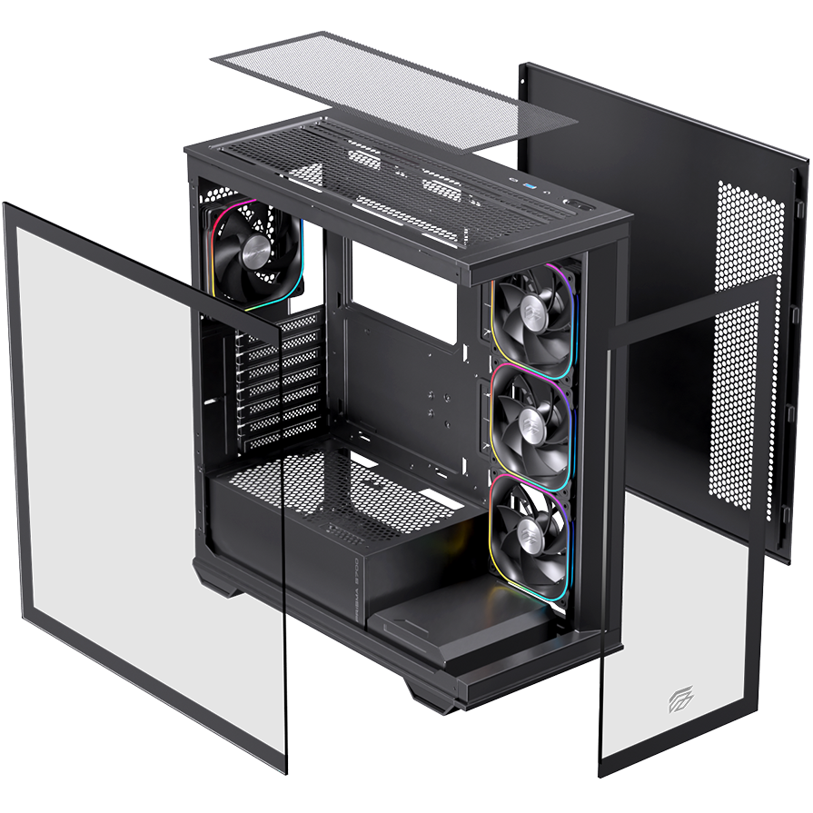 Vỏ Case Máy Tính EINAREX S700 RGB - BLACK