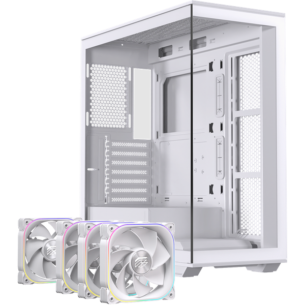 Vỏ Case Máy Tính EINAREX S700 RGB - WHITE