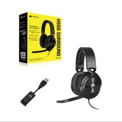 Tai nghe Corsair HS55 Surround Carbon - BLACK