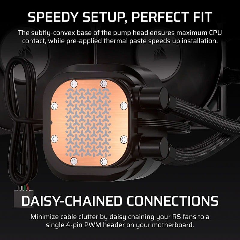 Tản nhiệt nước AIO Corsair NAUTILUS 240 RS LCD - BLACK