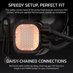 Tản nhiệt nước AIO Corsair NAUTILUS 240 RS LCD - BLACK