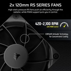 Tản nhiệt nước AIO Corsair NAUTILUS 240 RS LCD - BLACK